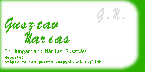 gusztav marias business card